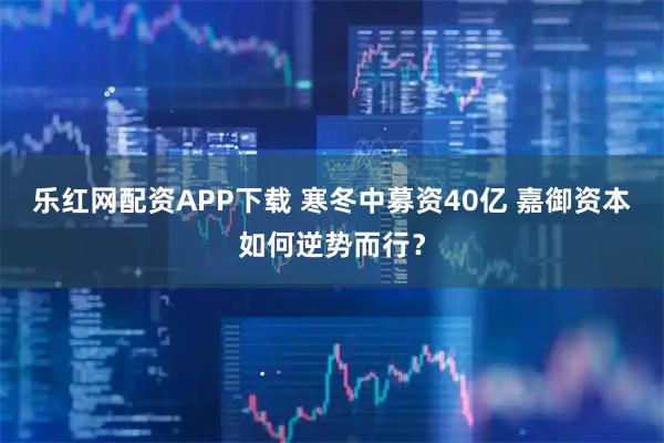 乐红网配资APP下载 寒冬中募资40亿 嘉御资本如何逆势而行？
